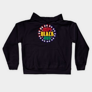 Dope Black Dad Mom Bro Black History Month Kids Hoodie